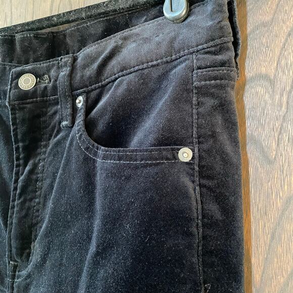 GAP Black Velvet Vintage Slim High Rise Pants Size 30 - Picture 4 of 5
